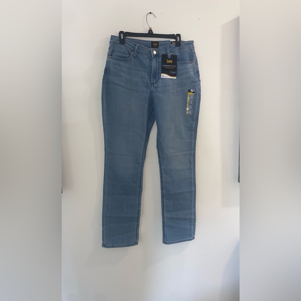 Lee‎ Blue Straight Leg Jeans Timeless Design